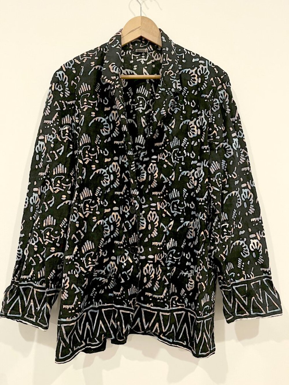 Art to wear color block blazer style jacket Casual vintage resort wear oversized